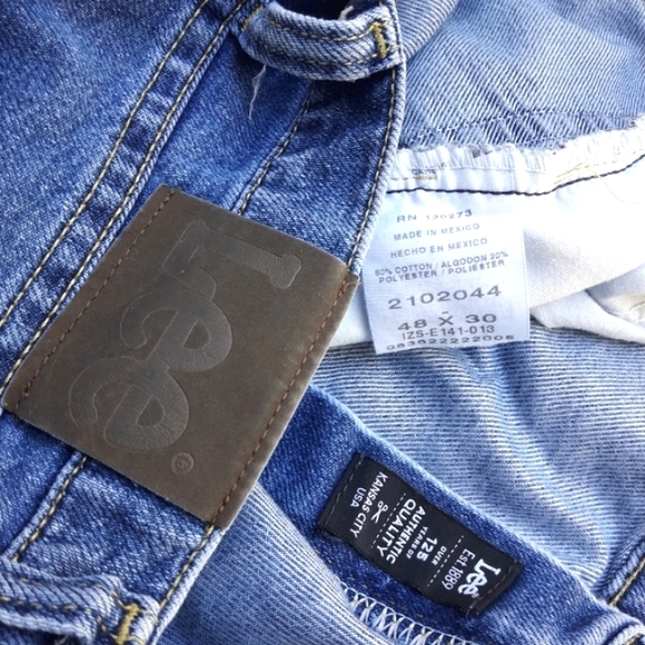 Vintage Lee Jeans Mens Big and Tall Rare Size Large Blue Jean Denim Pants 48x30 - Picture 5 of 12